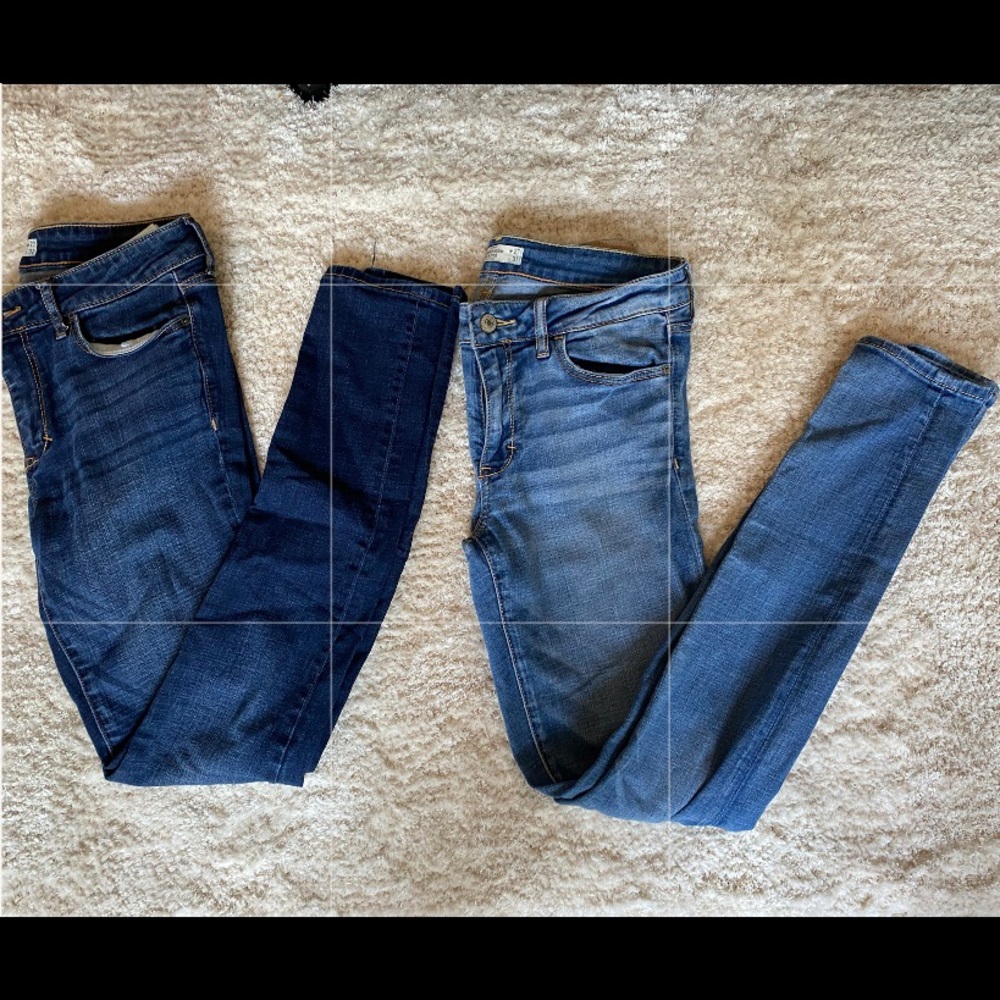 Two pairs of Abercrombie & Fitch jeans